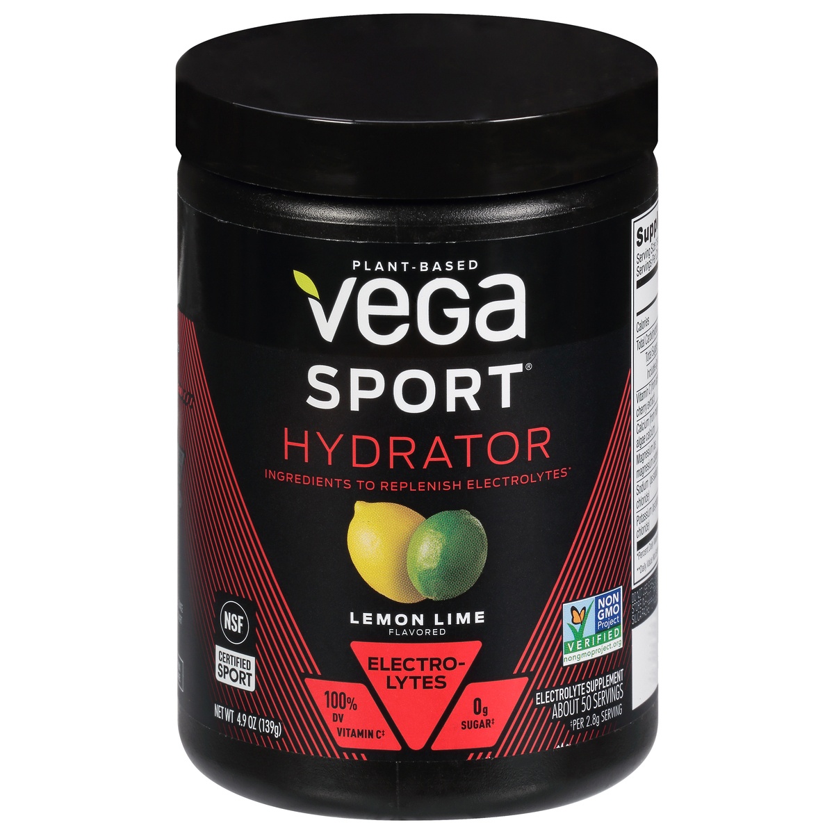 slide 1 of 1, Vega Sport Lemon Lime Hydrator Electrolyte Supplement, 5 oz