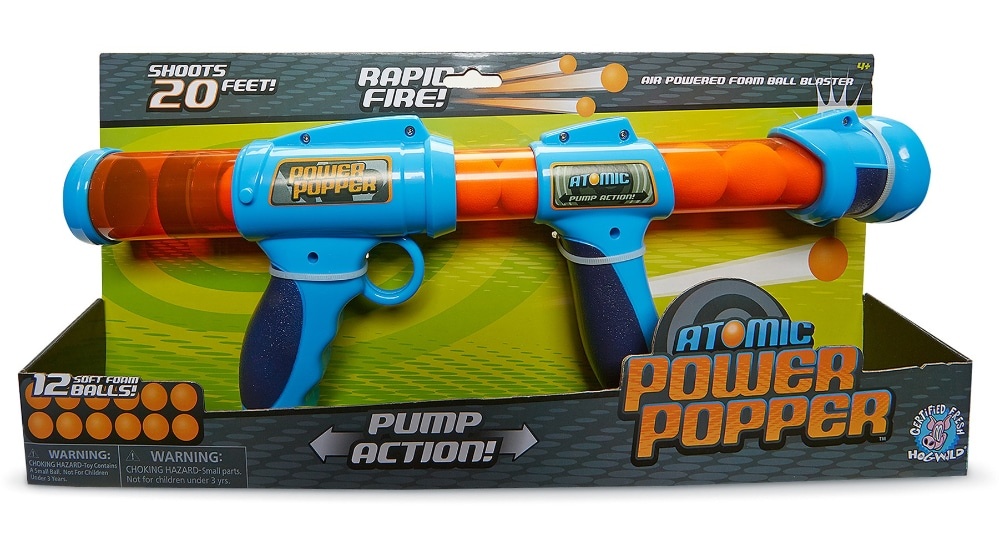 slide 1 of 1, Hog Wild Atomic Power Popper Foam Ball Blaster, 1 ct