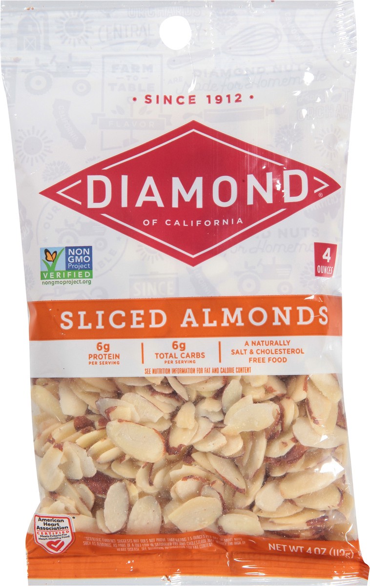 slide 6 of 9, Diamond Nuts Diamond of California Sliced Almonds 4 oz, 4 oz