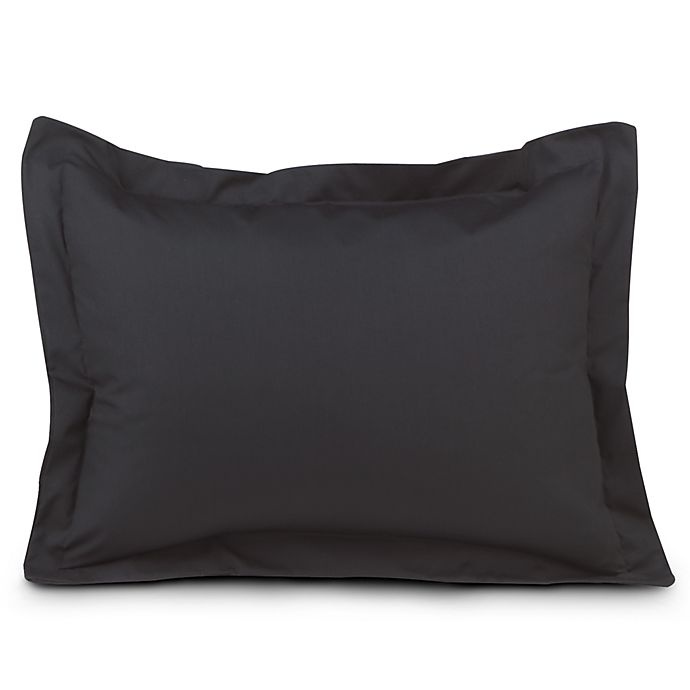 slide 1 of 1, Smoothweave Tailored Standard Sham - Black, 1 ct