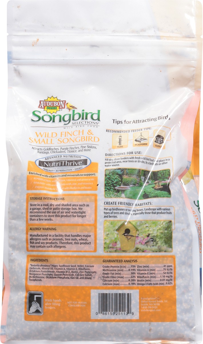 slide 9 of 9, Audubon Park Songbird Selection Wild Finch & Small Songbird Bird Food 4 lb, 4 lb