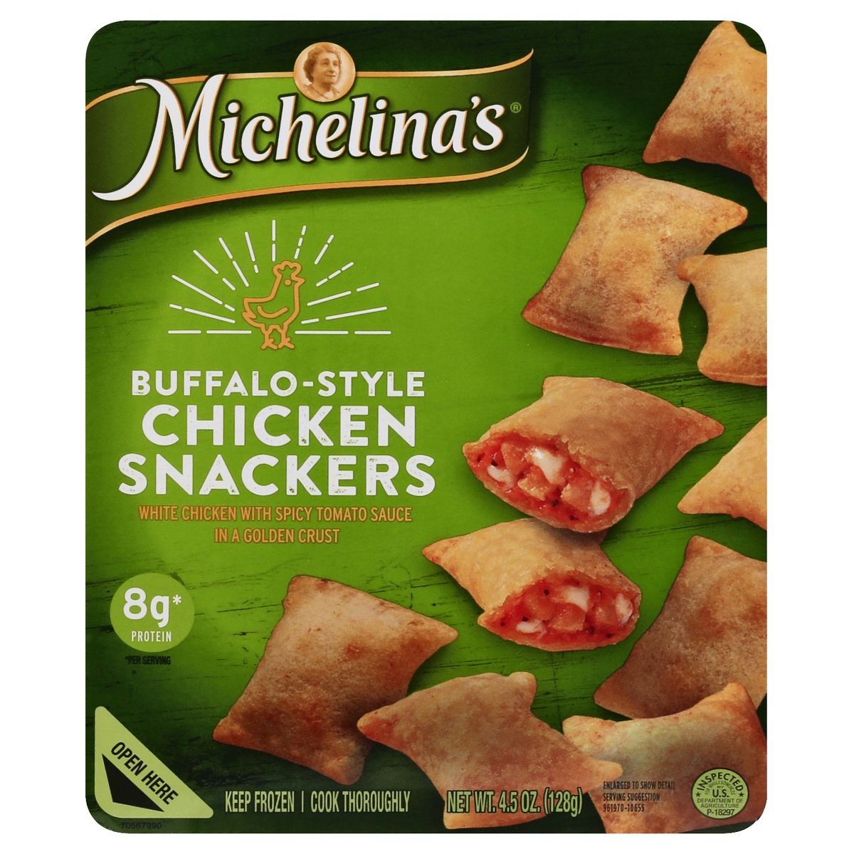 slide 1 of 1, Michelina's Lean Gourmet Buffalo-style Chicken Snackers, 4.5 oz