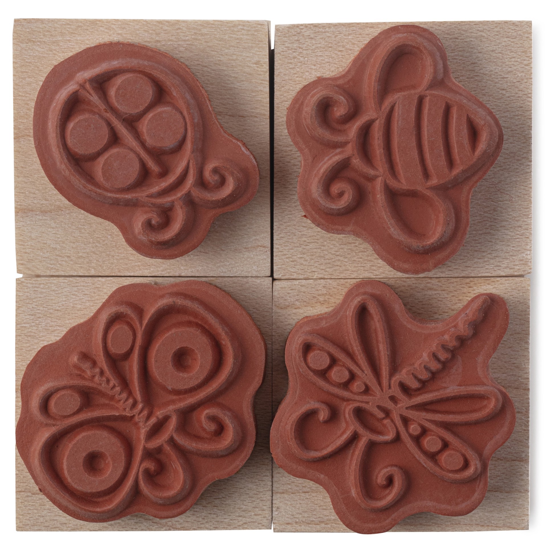 slide 2 of 4, Bugs Wood Stamp Set By Recollections, 1 in x 1 in