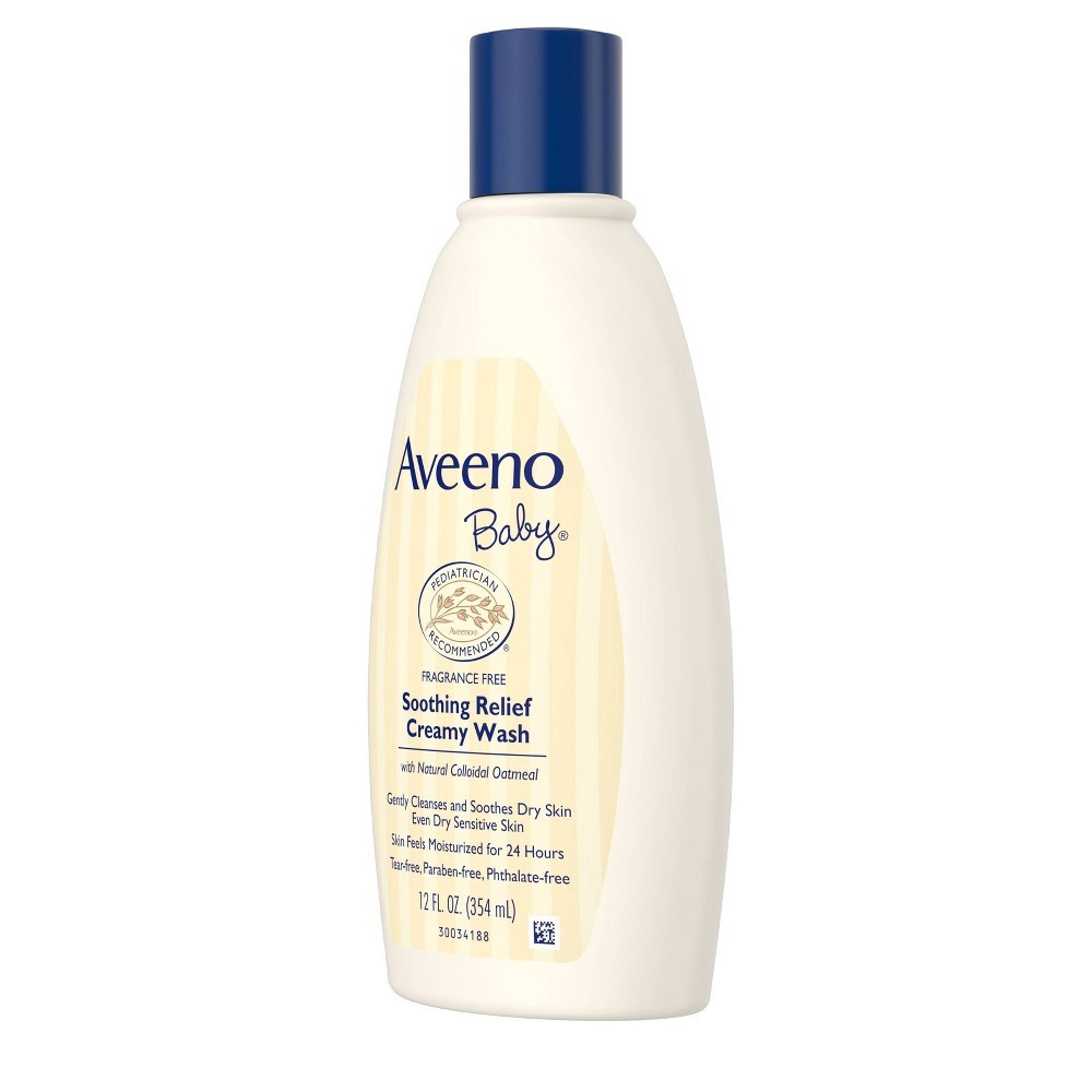 slide 2 of 7, Aveeno Soothing Relief Creamy Wash, 12 Fl. Oz, 12 fl oz