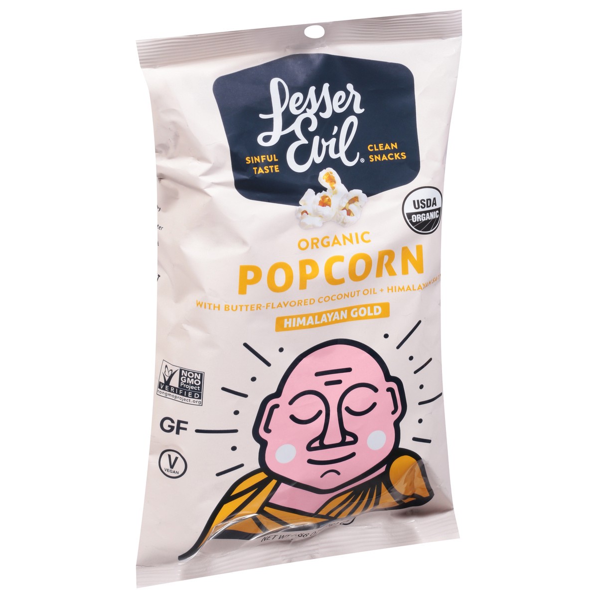 slide 6 of 9, LesserEvil Himalayan Gold Popcorn 0.88 oz, 0.88 oz