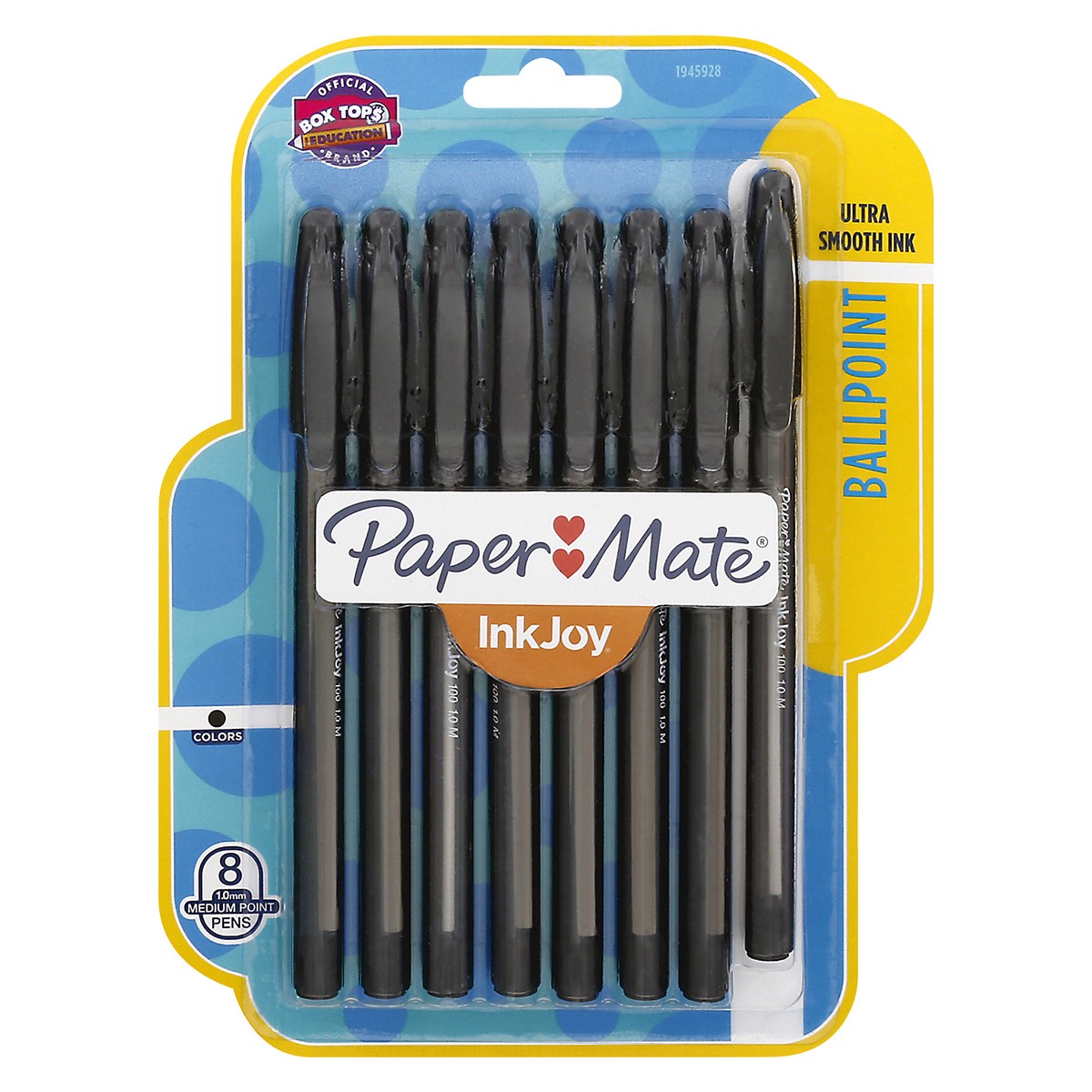 Paper Mate InkJoy Medium Point Ballpoint Black 1.0 mm Pens 8 ea 8 ct