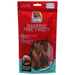 Country Kitchen Rawhide Free Twists Dog Chews - 3 ct