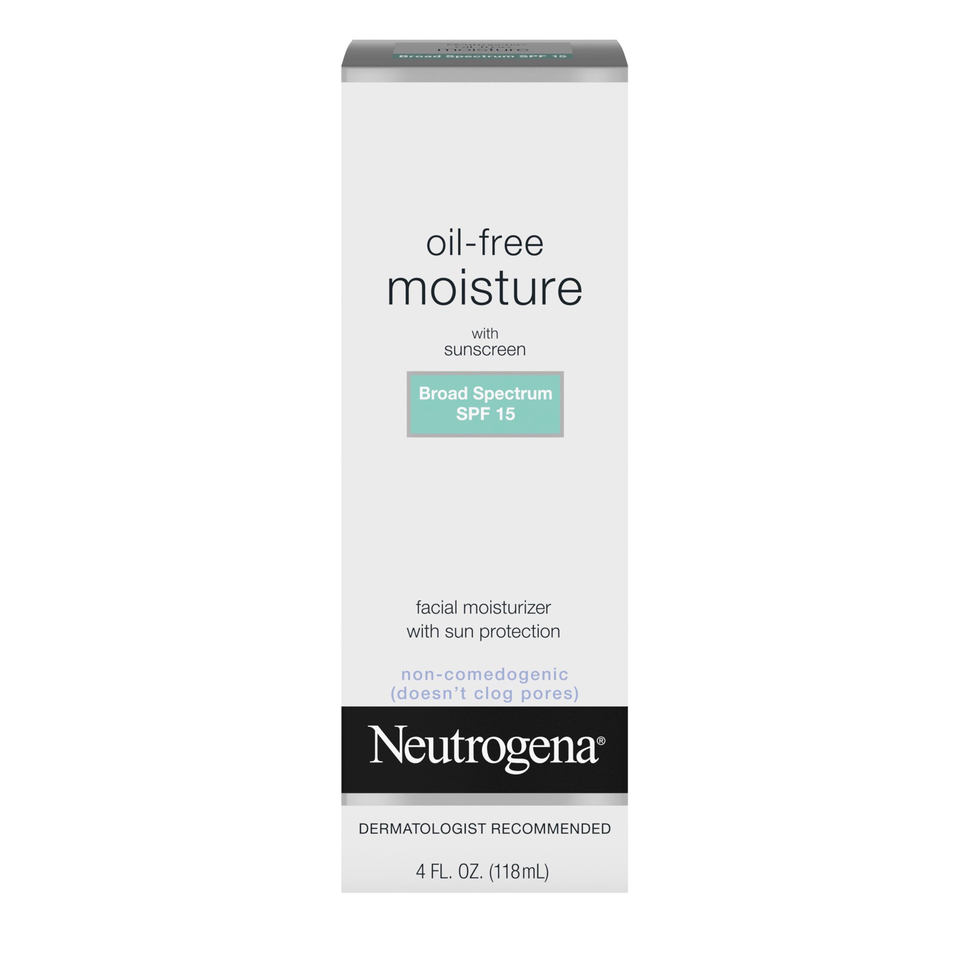 slide 1 of 6, Neutrogena Oil-Free Daily Long Lasting Facial Moisturizer & Neck Cream with SPF 15 Sunscreen & Glycerin, Non-Greasy, Oil-Free & Non-Comedogenic Face Moisturizer, 4 fl. oz, 4 fl oz