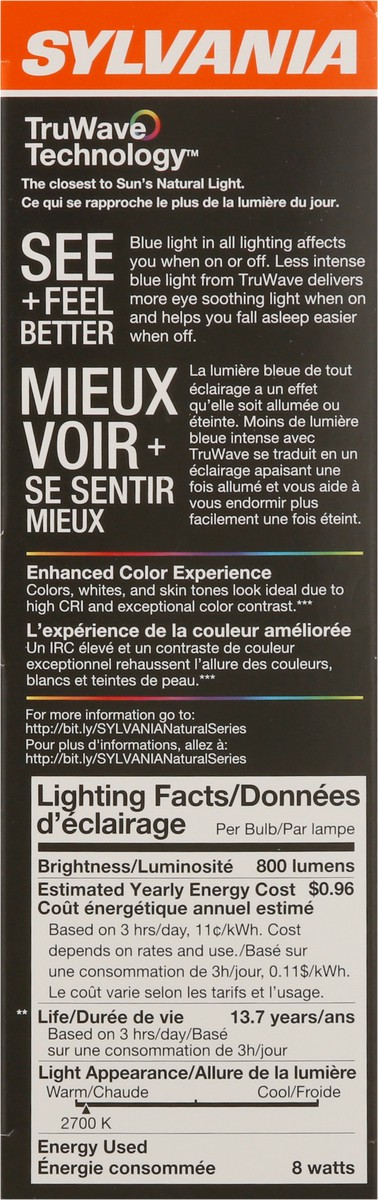 slide 3 of 9, Sylvania 40 Watt White Dimmable, 4 ct