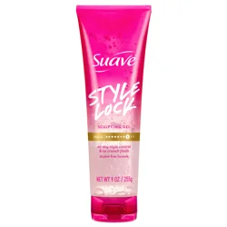 Suave Style Lock Sculpting Hair Gel, Alcohol-Free, Maximum Hold, Soft & Smooth, 9 oz