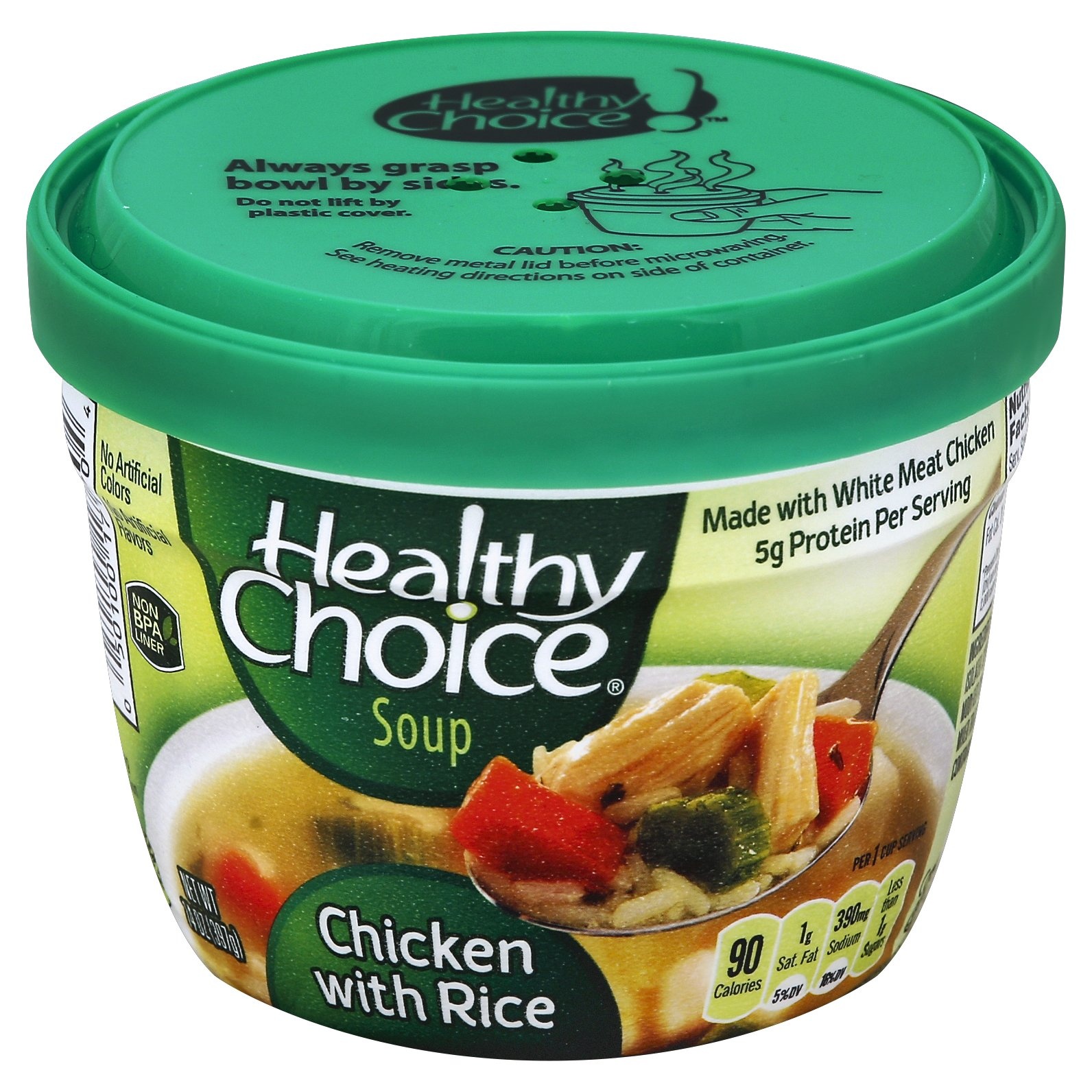 slide 1 of 1, Healthy Choice Chicken With Rice Soup Bowl, 14 oz