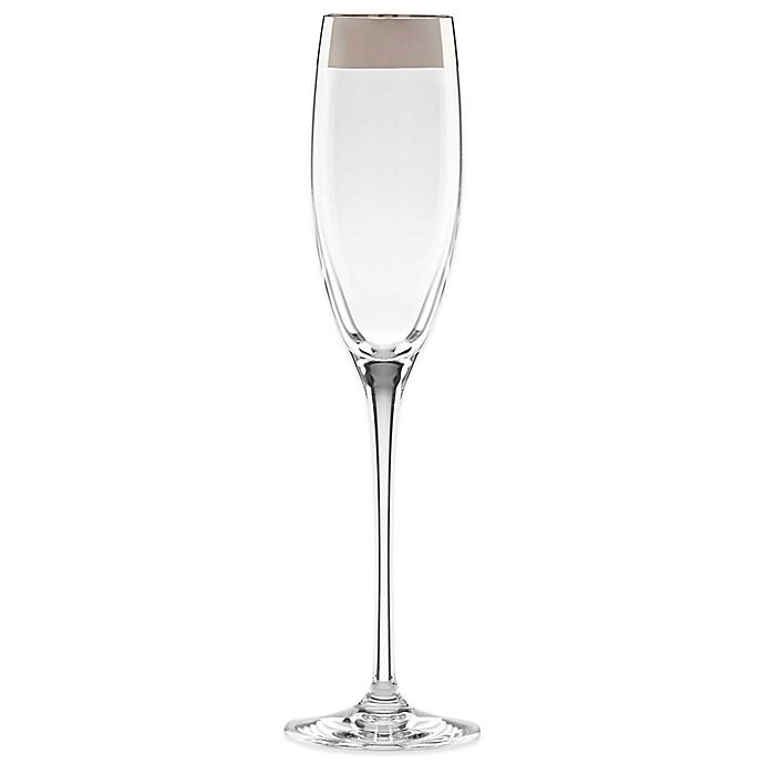 slide 2 of 2, Lenox Timeless Wide Platinum Toasting Flute, 1 ct