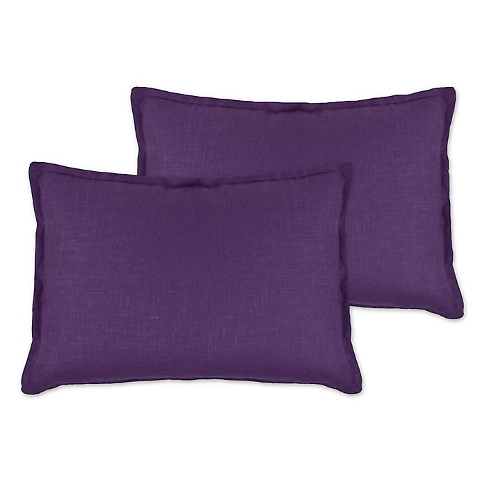 slide 1 of 1, Sherry Kline Hamilton Oblong Throw Pillows - Purple, 2 ct