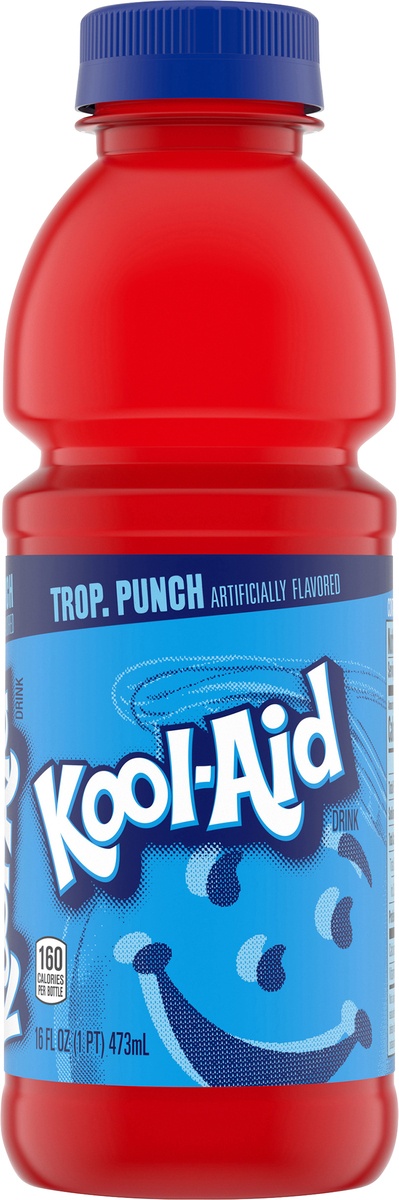 slide 9 of 10, Kool-Aid Tropical Punch Artificially Flavored Soft Drink, 16 oz