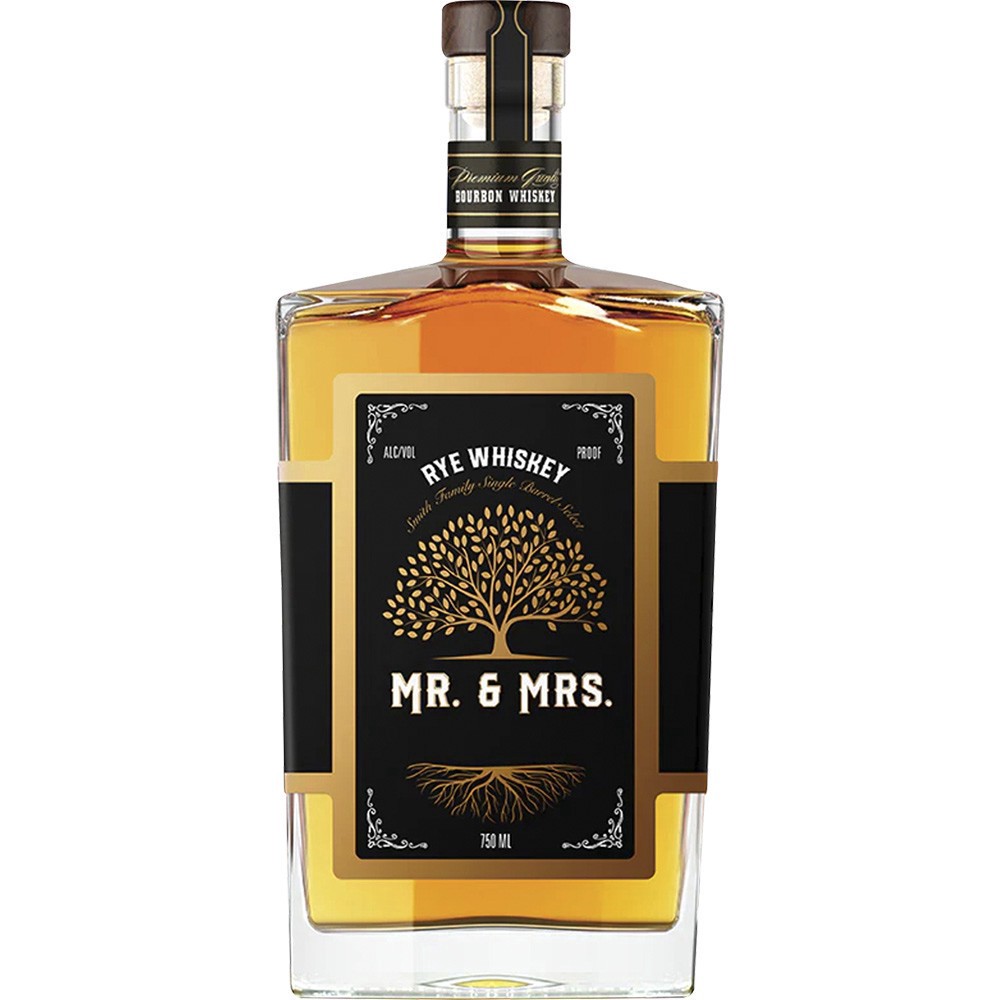 slide 1 of 1, Mr & Mrs Bourbon Black/gold Label, 750 ml