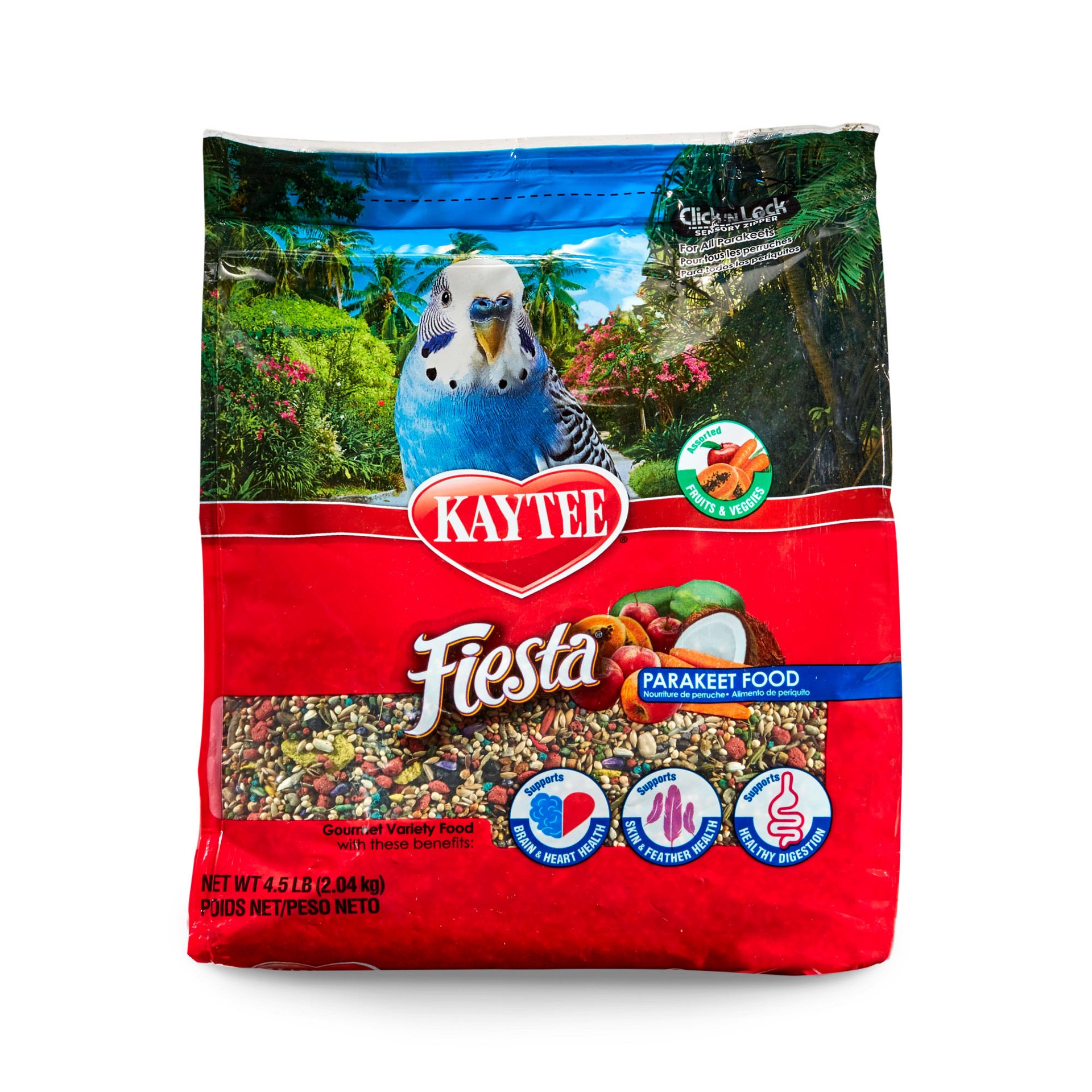 slide 1 of 10, Kaytee Fiesta Parakeet Food 4.5 lb, Fortified Gourmet Diet, 1 ct