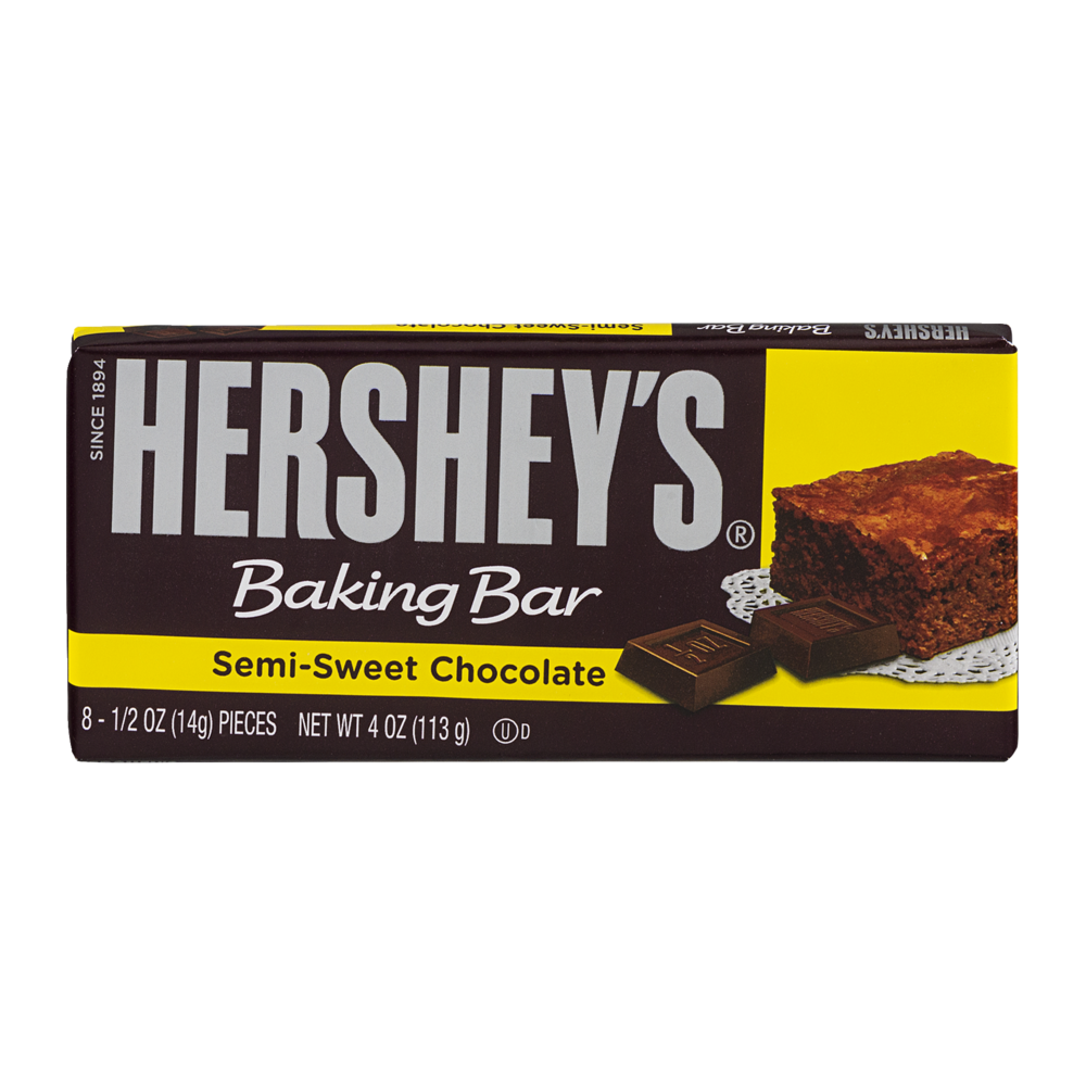 slide 1 of 1, Hershey's Semi-Sweet Chocolate Baking Bar, 4 oz