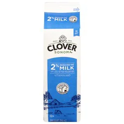 Clover Sonoma 2% Reduced Fat Milk 1 qt