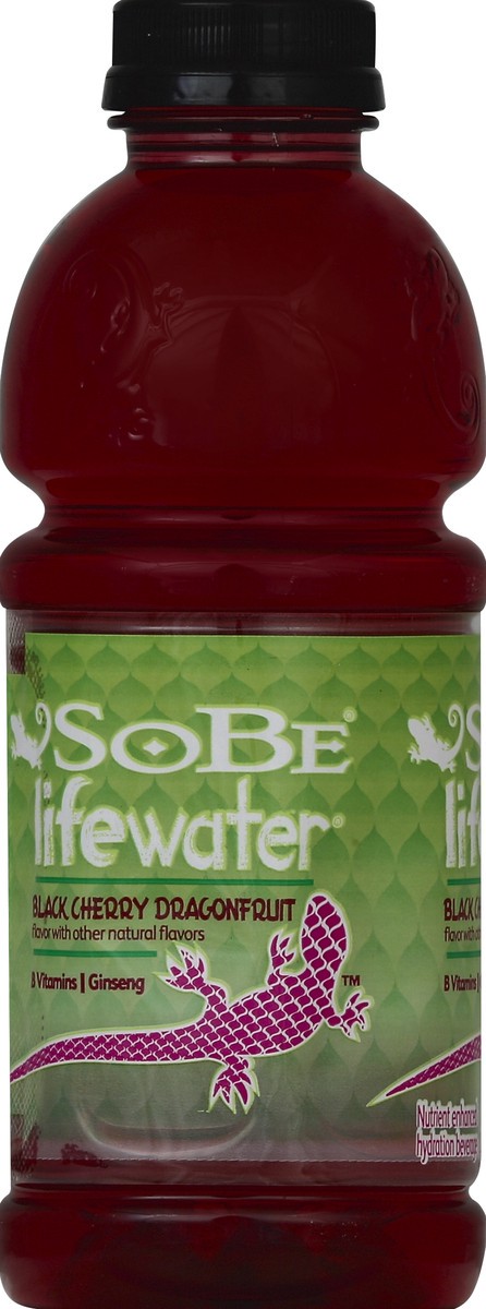 slide 3 of 4, SoBe Lifewater Black Cherry Dragonfruit Nutrient Enhanced Hydration Beverage - 20 fl oz, 20 fl oz