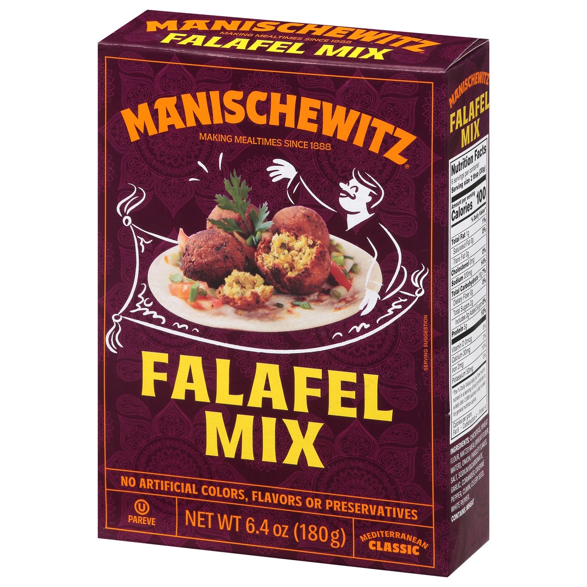 slide 3 of 4, Manischewitz Falafel Mediterranean Snack Mix, 6.4 oz
