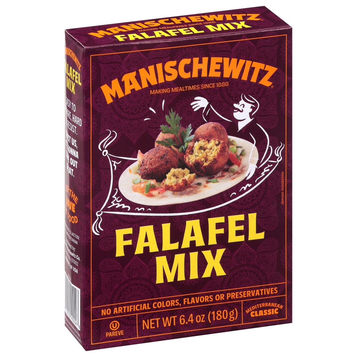 slide 4 of 4, Manischewitz Falafel Mediterranean Snack Mix, 6.4 oz