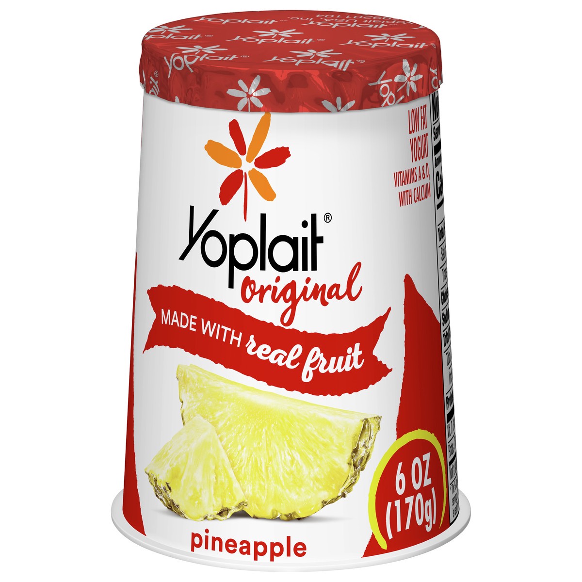 slide 2 of 9, Yoplait Original Pineapple Low Fat Yogurt, 6 OZ Yogurt Cup, 6 oz