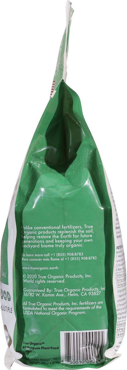 slide 5 of 11, True Organic All Purpose 5-4-5 Plant Food 4 lb, 4 lb