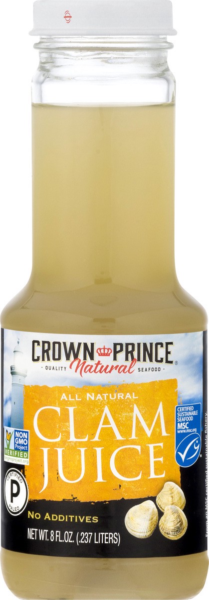 slide 3 of 12, Crown Prince Natural Clam Juice - 8 oz, 8 oz