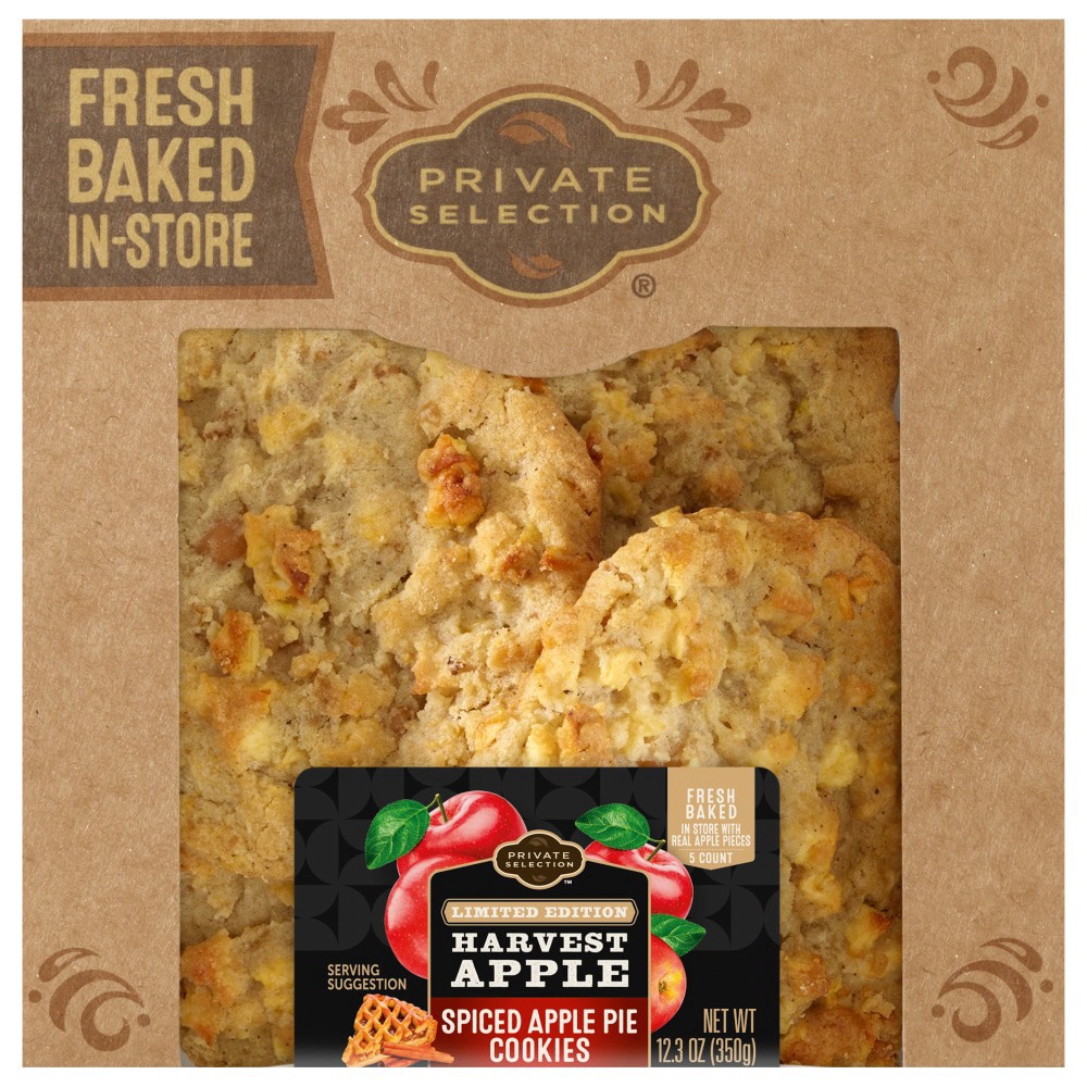 slide 3 of 3, Private Selection® Harvest Apple Spiced Apple Pie Cookies, 5 ct / 12.3 oz