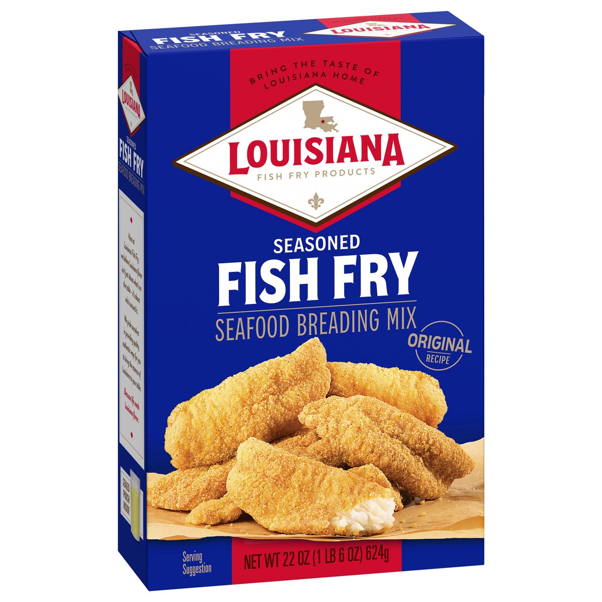 slide 4 of 14, Louisiana Fish Fry Products Seasoned Fish Fry Seafood Breading Mix 22 oz, 22 oz