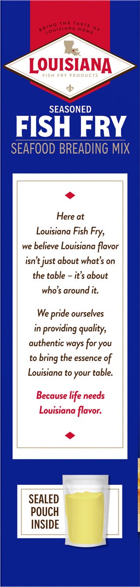 slide 14 of 14, Louisiana Fish Fry Products Seasoned Fish Fry Seafood Breading Mix 22 oz, 22 oz