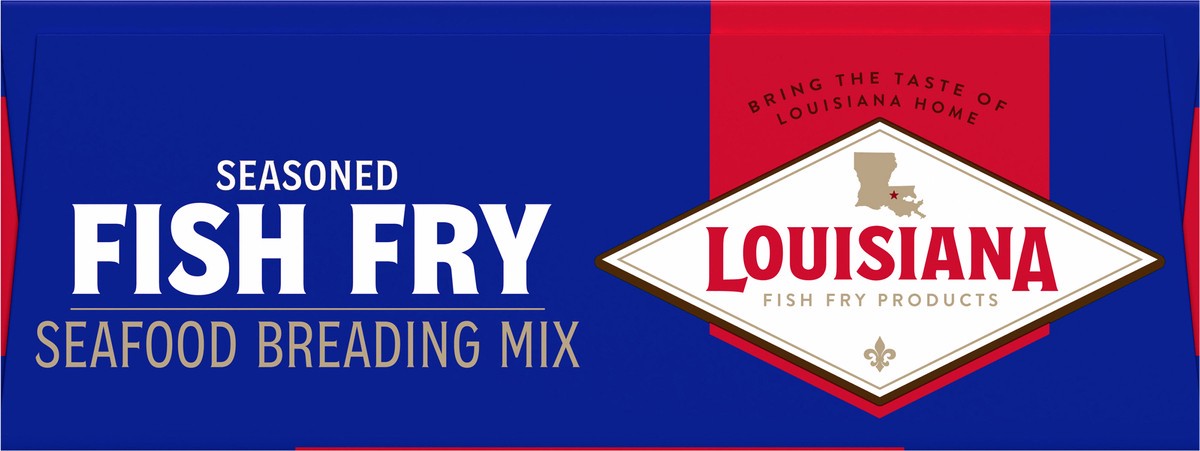 slide 9 of 14, Louisiana Fish Fry Products Seasoned Fish Fry Seafood Breading Mix 22 oz, 22 oz