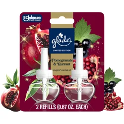 Glade Plugins Pomegranate & Currant Scented Oil Refill - 2 ct
