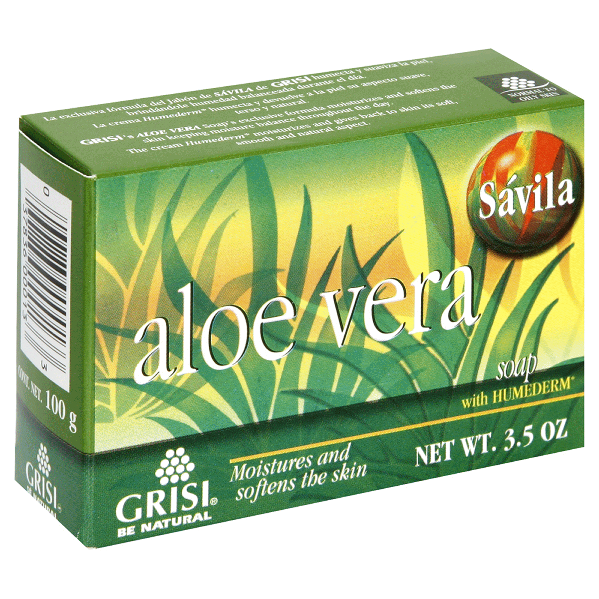 slide 1 of 1, Grisi Aloe Vera Regenerative Natural Soap, 3.5 oz