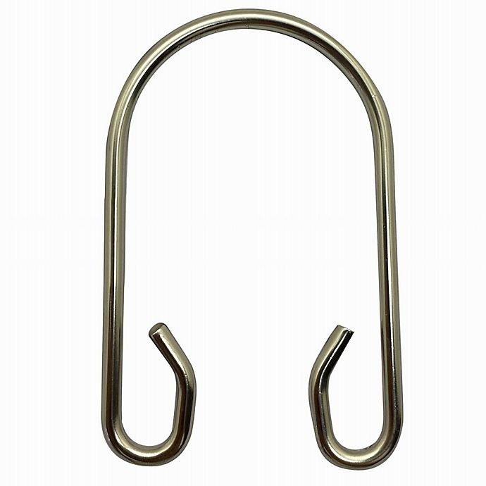 slide 1 of 2, Haven Stainless Steel Double U-Shaped Shower Hooks - Brushed Nickel, 12 ct