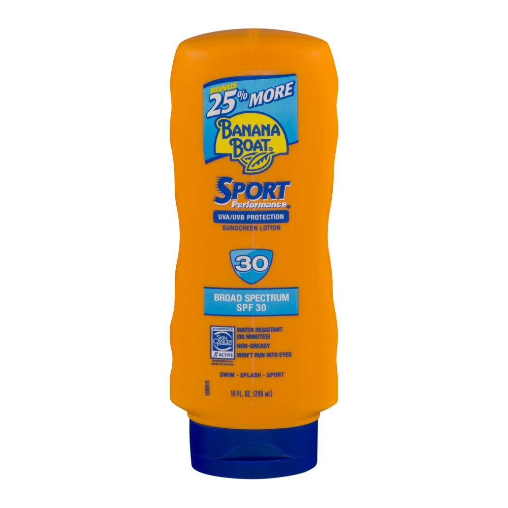 slide 1 of 1, Banana Boat Sport Performance Sunscreen Lotion Spf 30, 10 oz