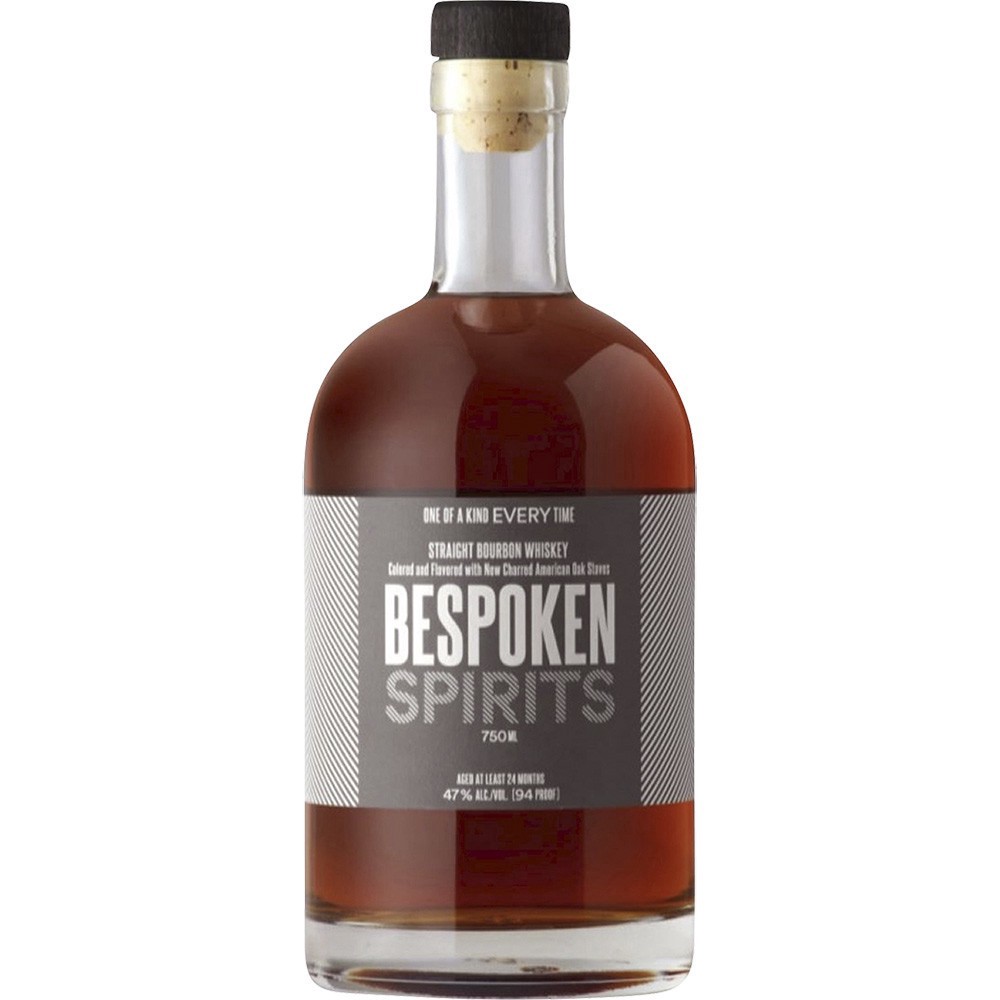 slide 1 of 1, Bespoken Pinstripe Strt Bbn Brlsel, 750 ml