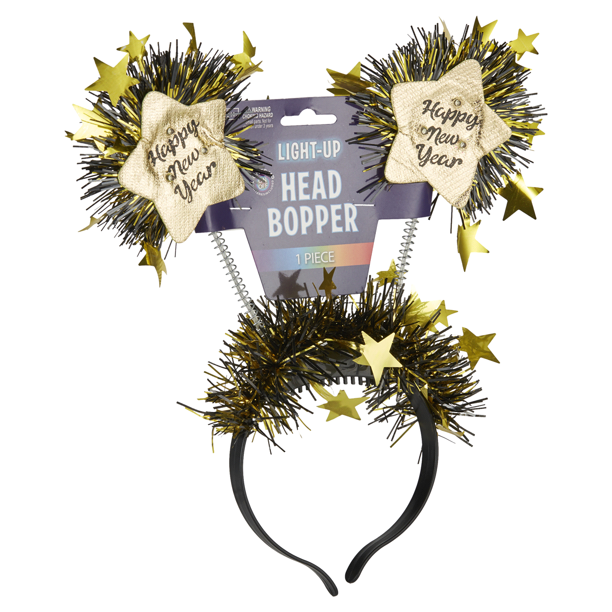 slide 20 of 29, New Year Light-Up Head Bopper, 1 ct