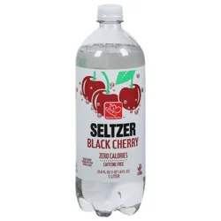 Harris Teeter Black Cherry Seltzer - 33.8 oz