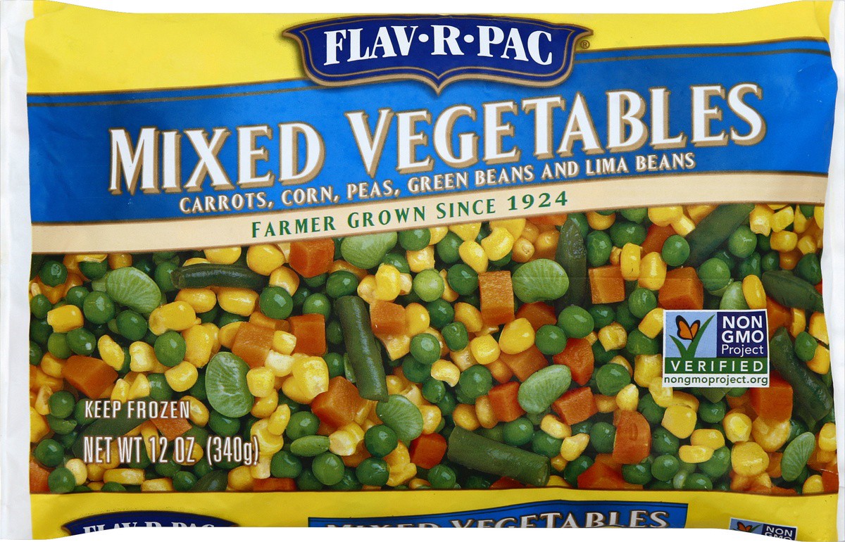 slide 6 of 7, Flav-R-Pac Mixed Vegetables 12 oz, 12 oz