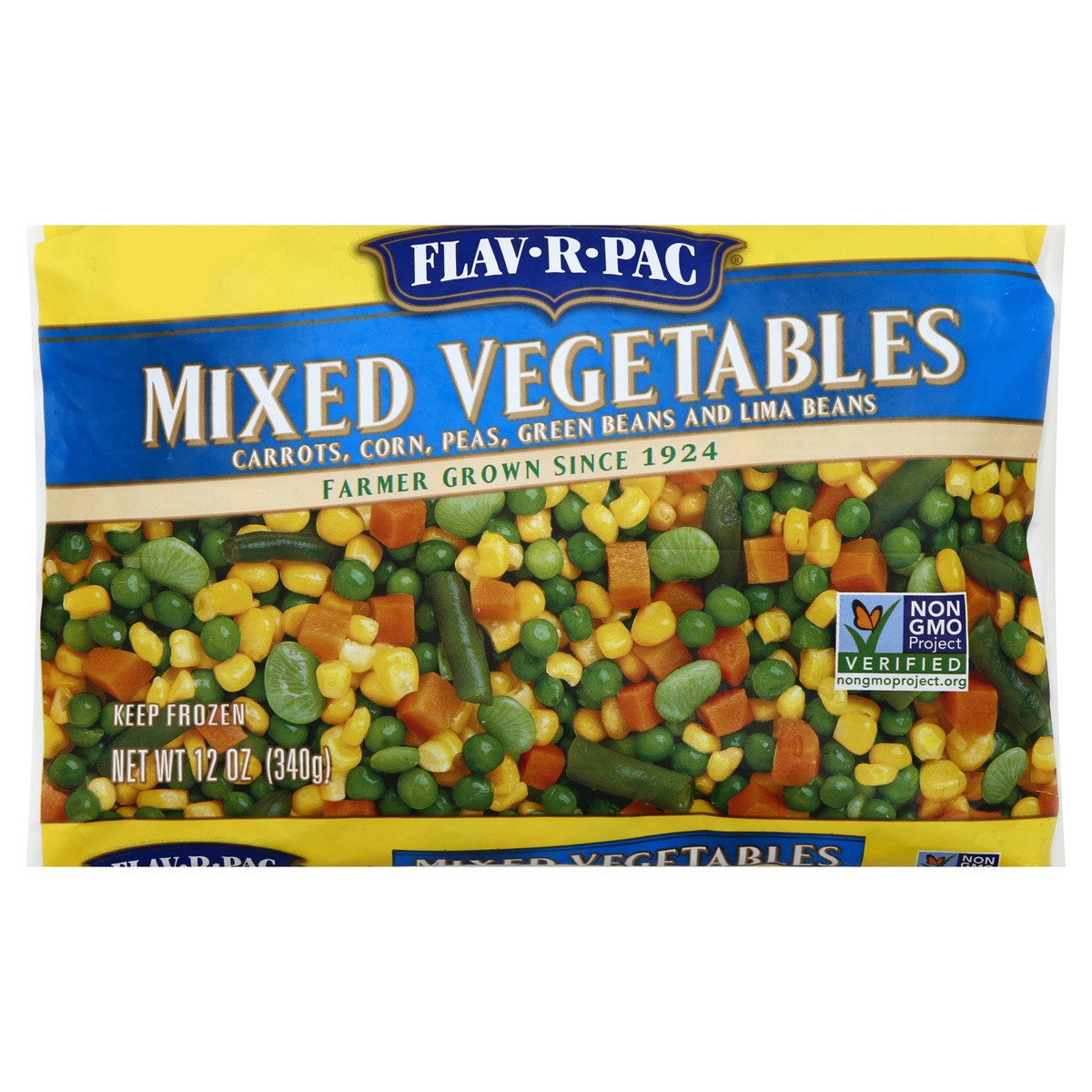 slide 1 of 7, Flav-R-Pac Mixed Vegetables 12 oz, 12 oz