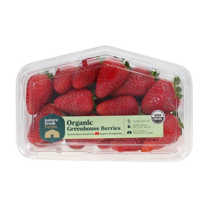 slide 1 of 4, NatureFresh Farms Organic Greenhouse Grown Strawberries - 12oz, 12 oz