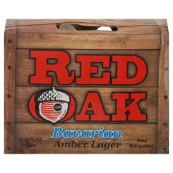 Red Oak Amber Lager Bavarian Beer, 12 Pack 12 fl oz Cans