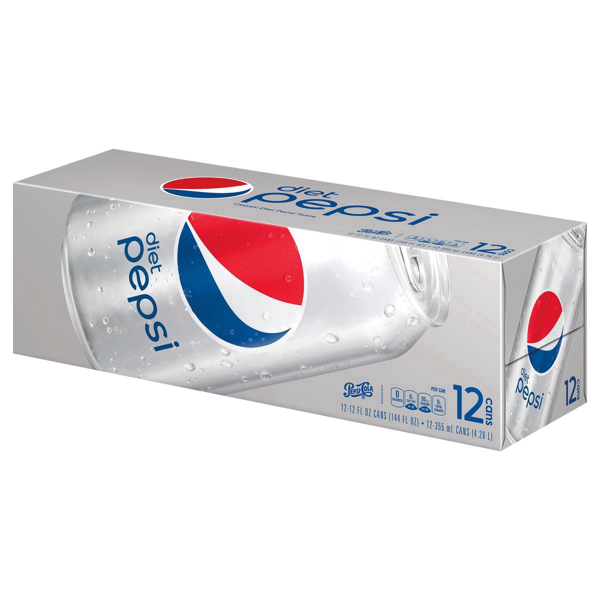 slide 4 of 7, Pepsi Diet Cola, 12 ct; 12 oz