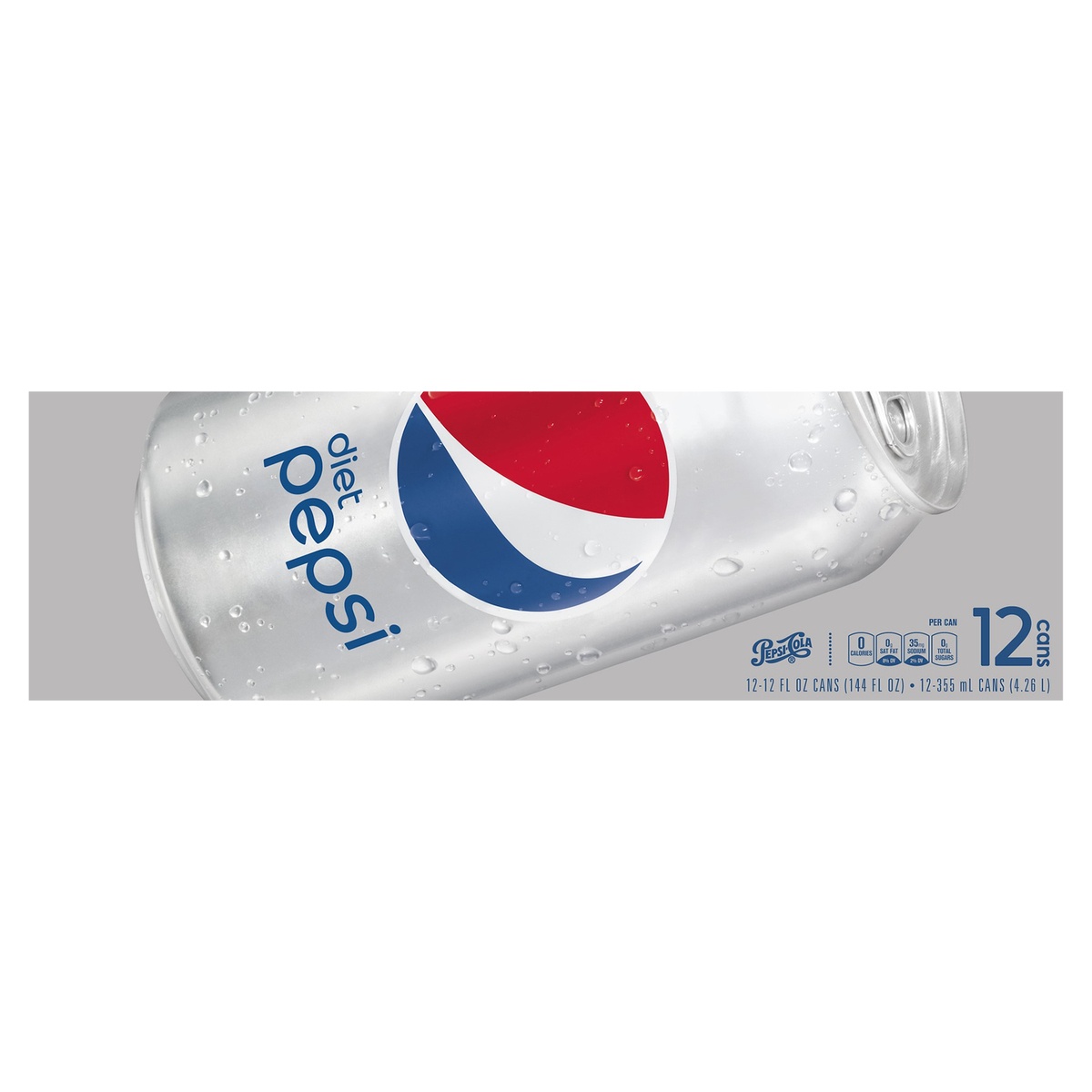 slide 1 of 1, Diet Pepsi Soda Classic 12 Fl Oz 12 Count Cans, 12 ct; 12 fl oz