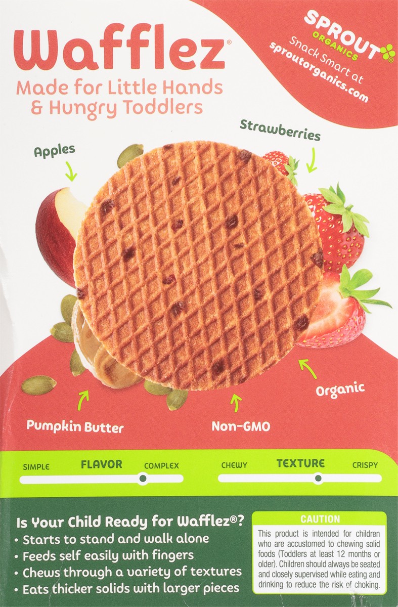 slide 9 of 9, Sprout Organics Pumpkin Butter & Jelly Wafflez 5 - 0.63 oz Packets, 3.15 oz