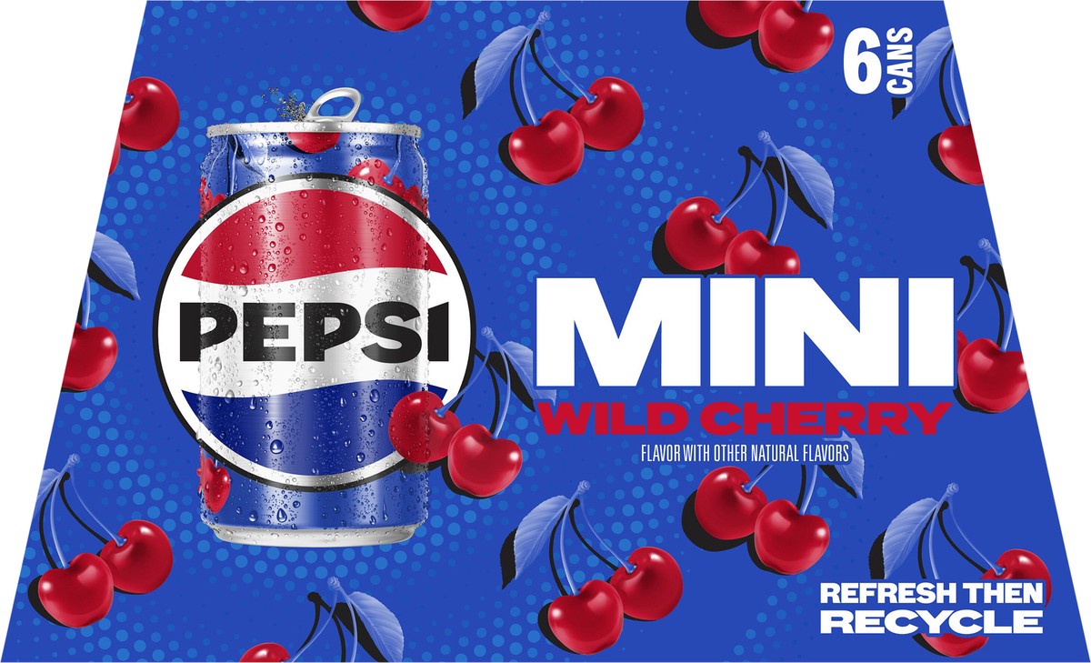 slide 7 of 11, Pepsi Soda Wild Cherry , Paperboard - 6 ct, 6 ct; 7.5 oz