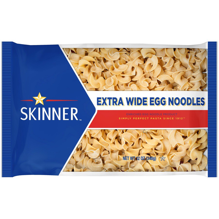 slide 1 of 3, Skinner Extra Wide Egg Noodles, 12 oz