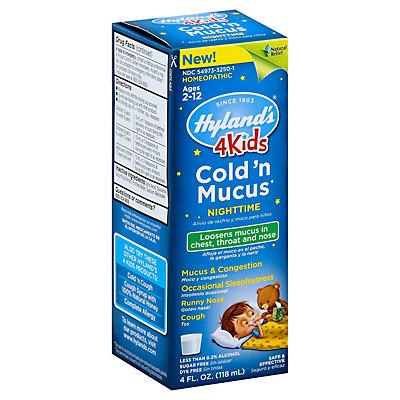 slide 1 of 4, Hyland's Cold 'N Mucus, Nighttime, 4 oz