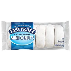 Tastykake Powdered Sugar Mini Donuts - 6 Count